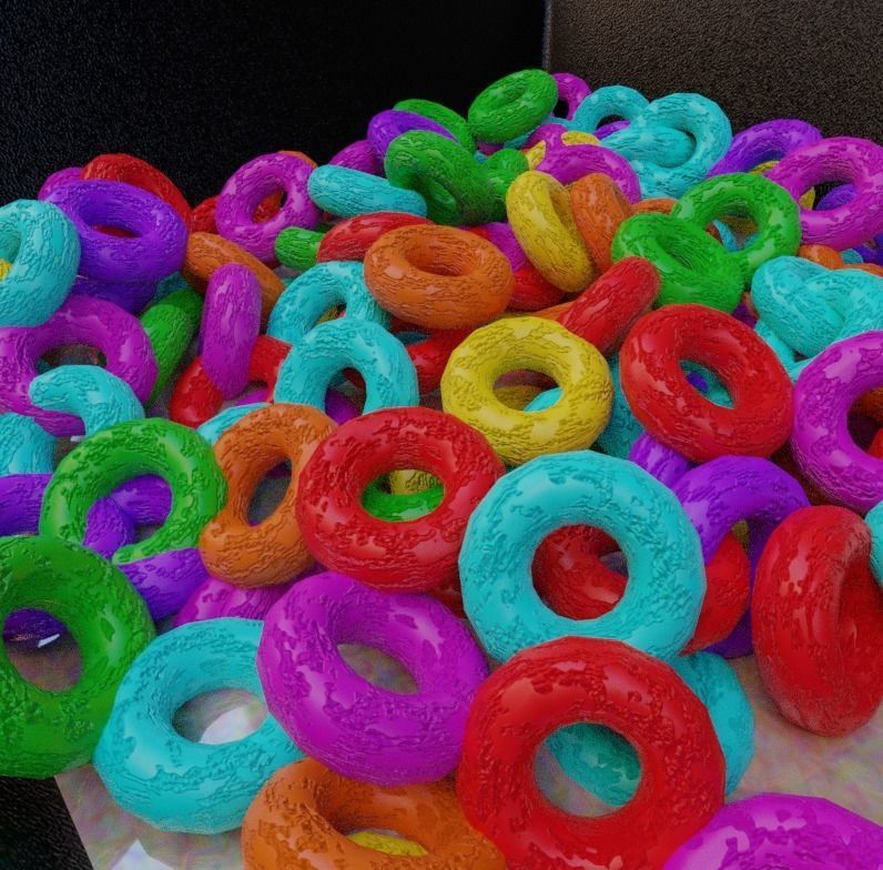 Ring Colored cereal 3D model_12