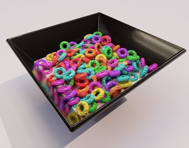 Ring Colored cereal 3D model