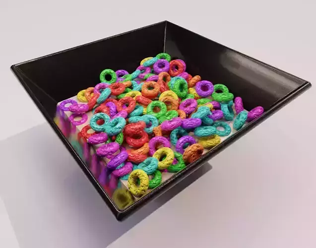 Ring Colored cereal 3D model