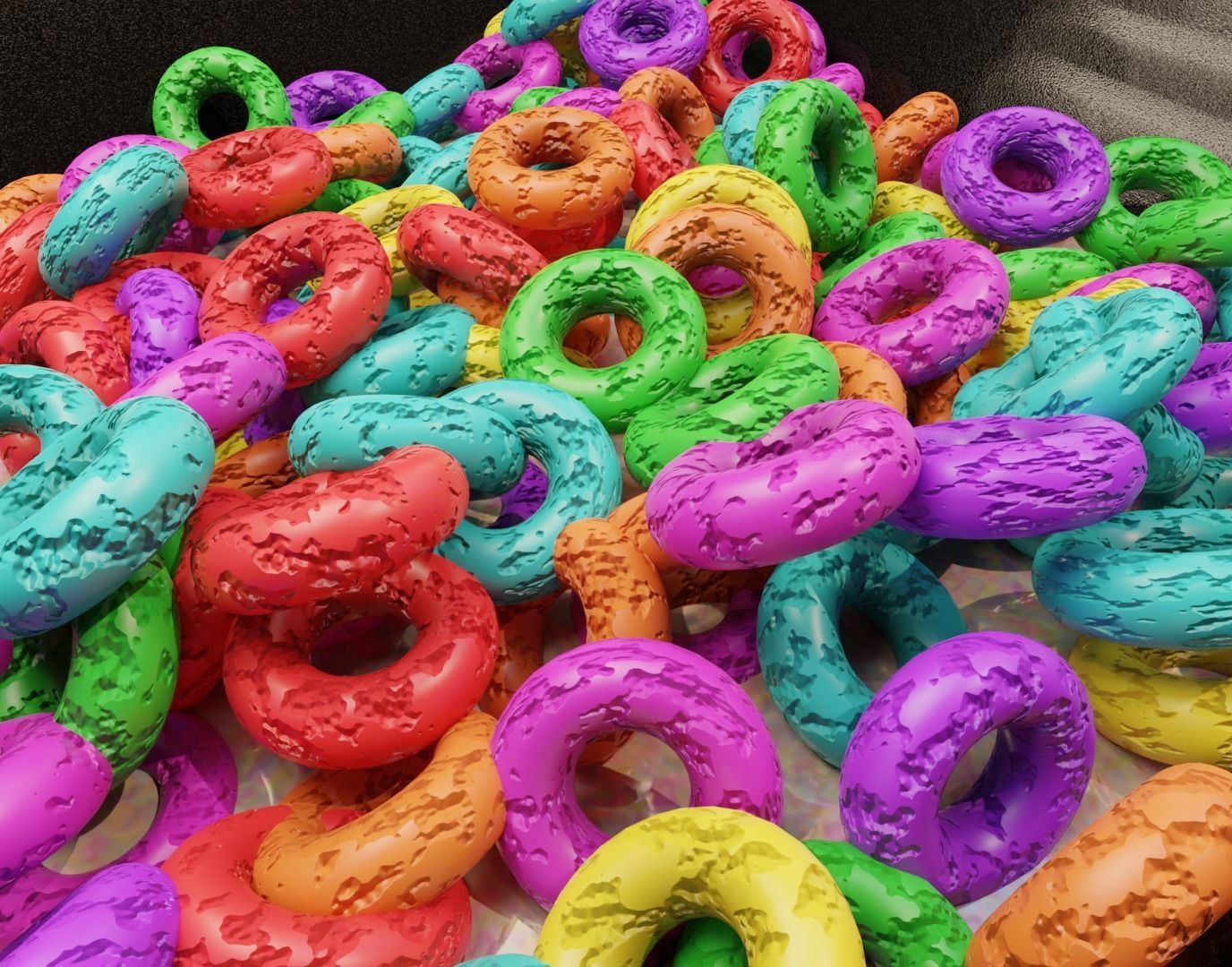 Ring Colored cereal 3D model_2