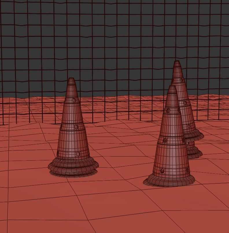 Volleyball court 3D model_17