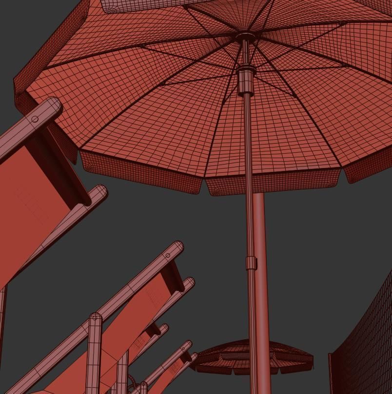 Volleyball court 3D model_15