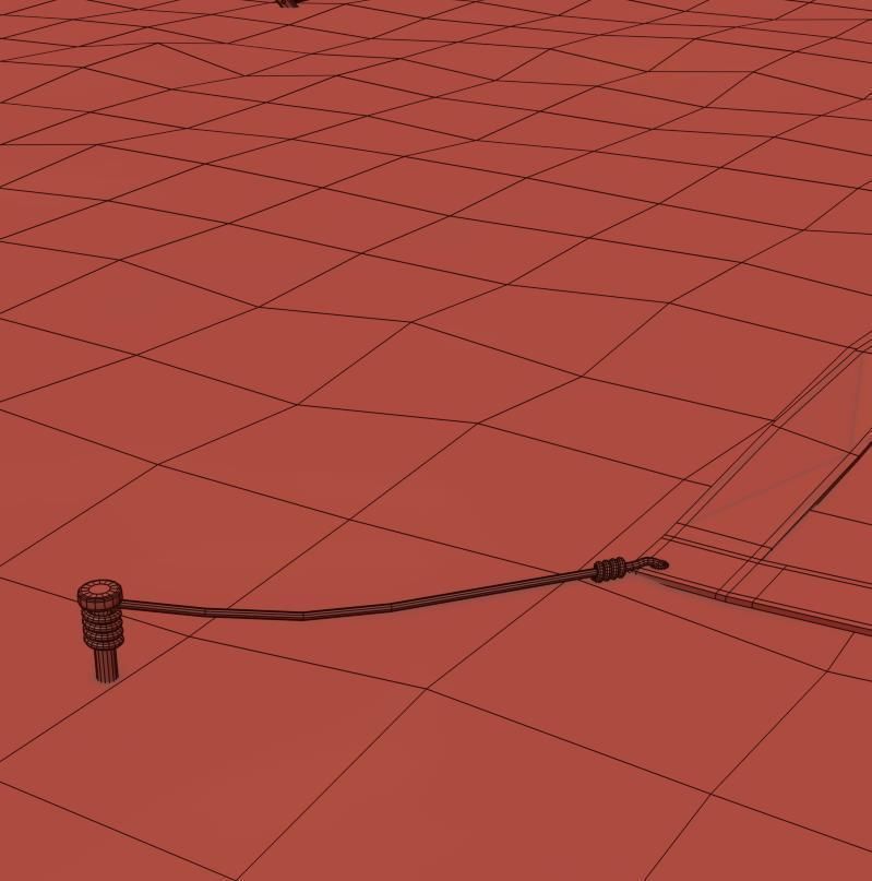 Volleyball court 3D model_19