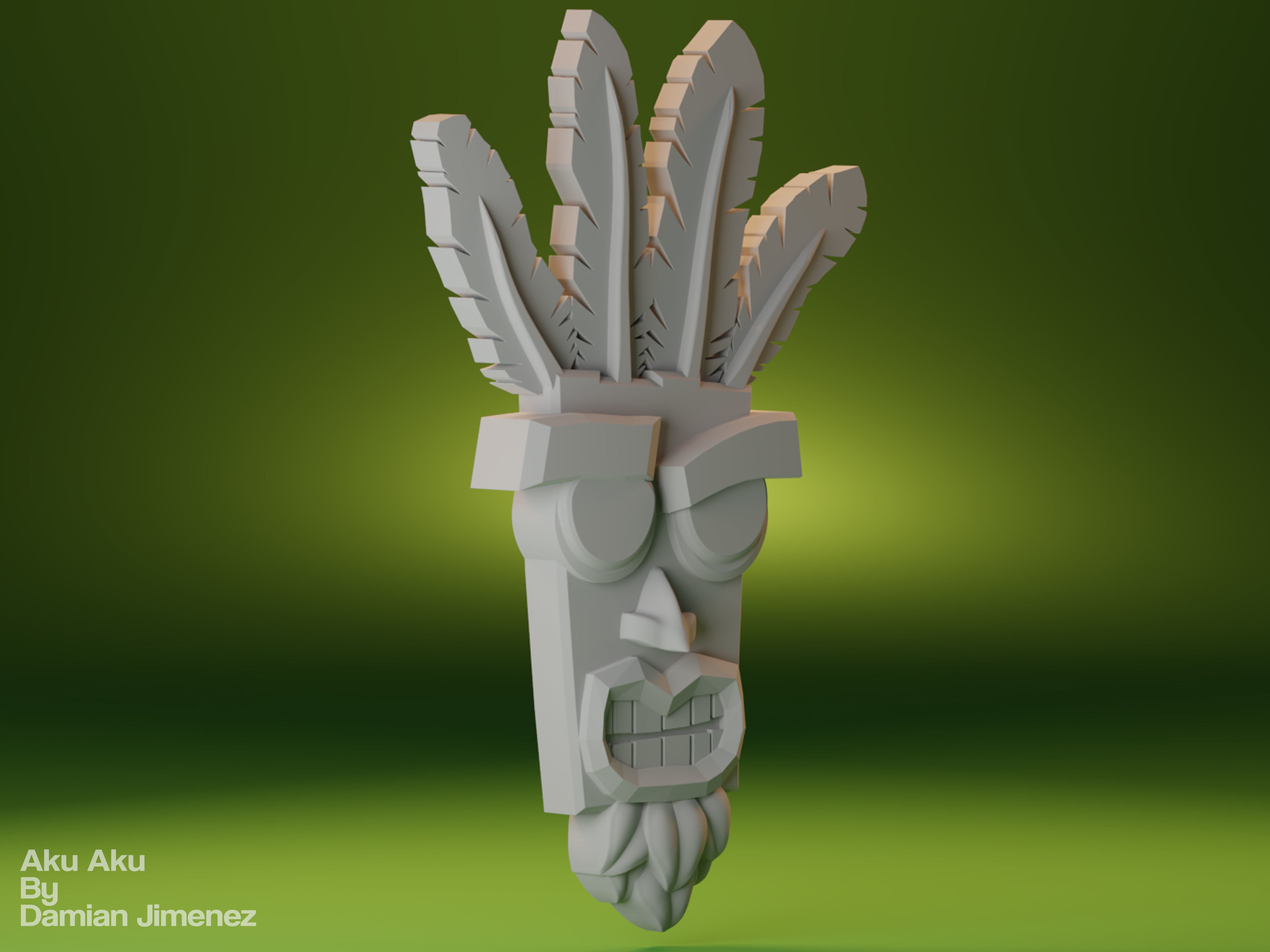 Crash Bandicoot - Aku Aku 3D print 3D print model_5