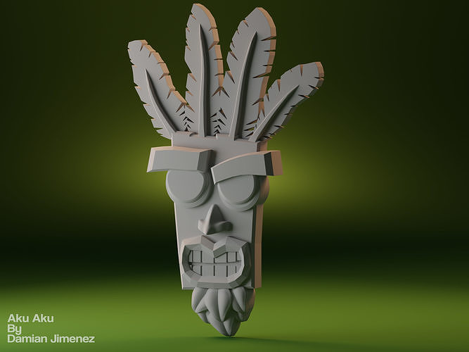 Crash Bandicoot - Aku Aku 3D print 3D print model
