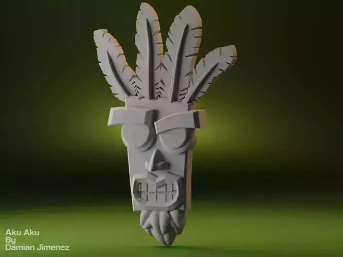 Crash Bandicoot - Aku Aku 3D print 3D print model
