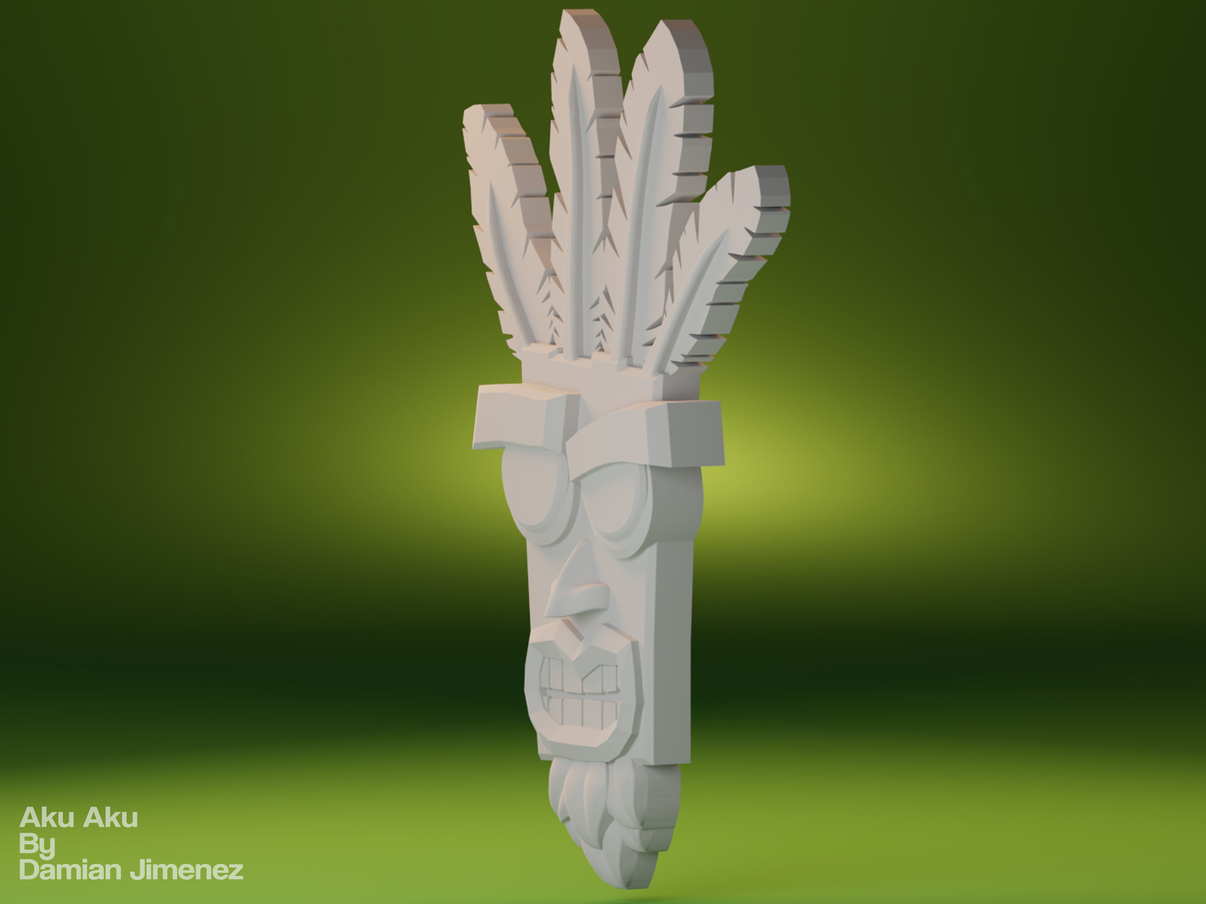 Crash Bandicoot - Aku Aku 3D print 3D print model_6
