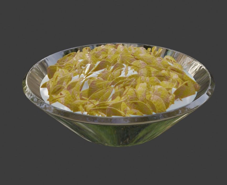 Flake Cereal 3D model_11