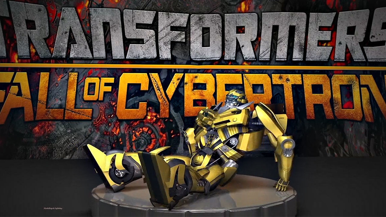 Bumblebee robot Low-poly 3D model_9