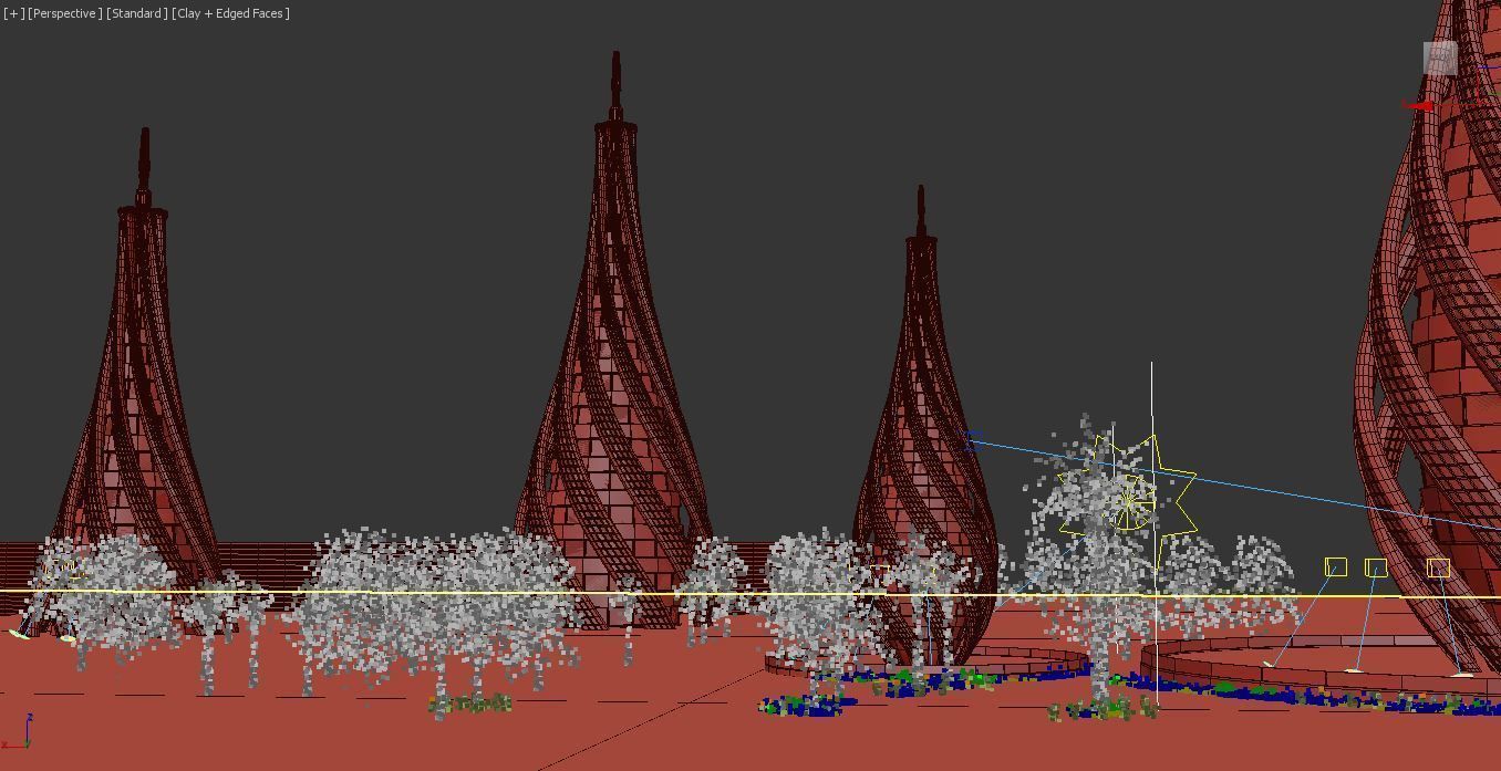 Futuristic Organic Building Ver-3 3D model_6