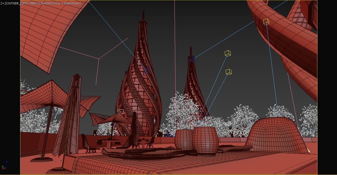 Futuristic Organic Building Ver-3 3D model_8