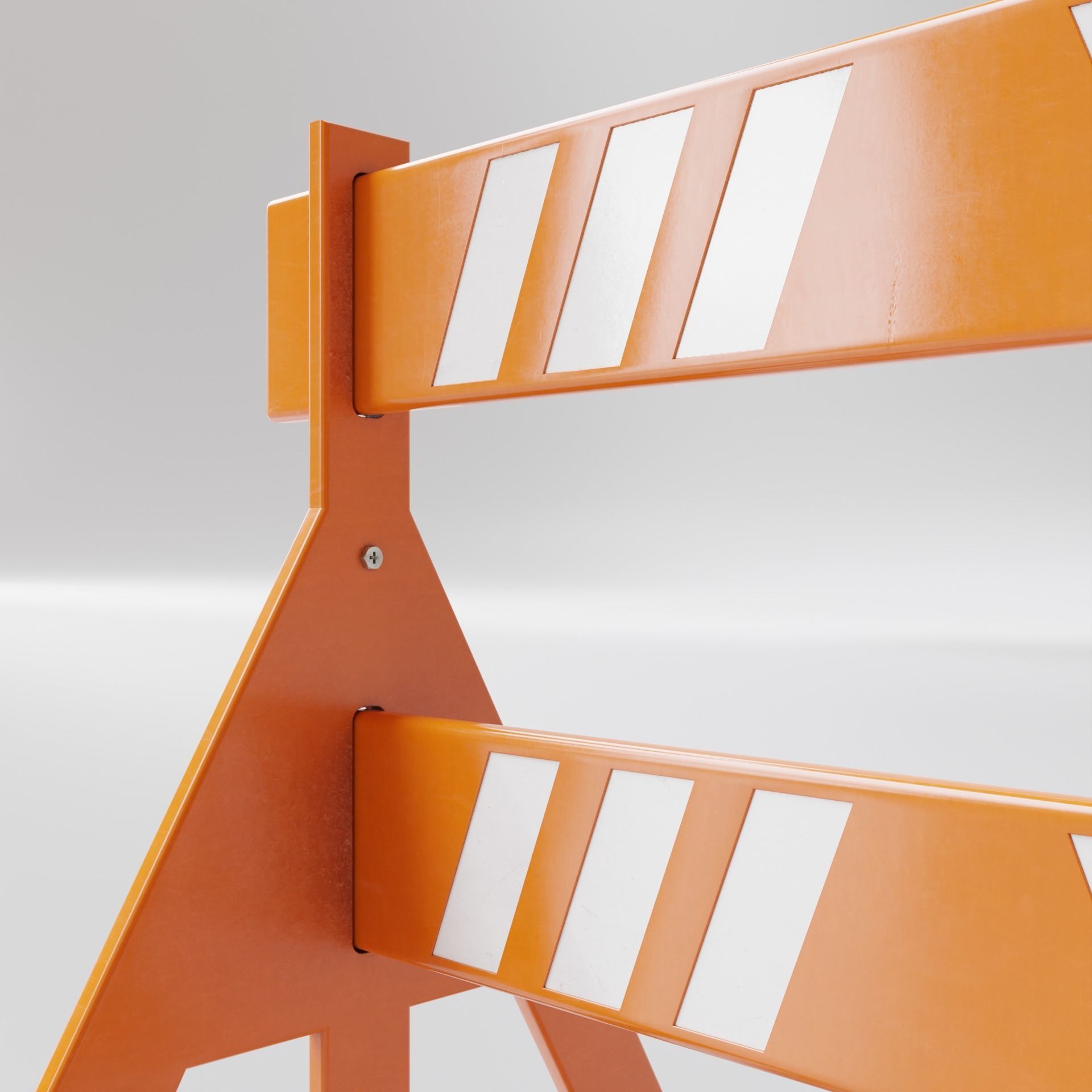 Traffic Barrier 002 3D model_3