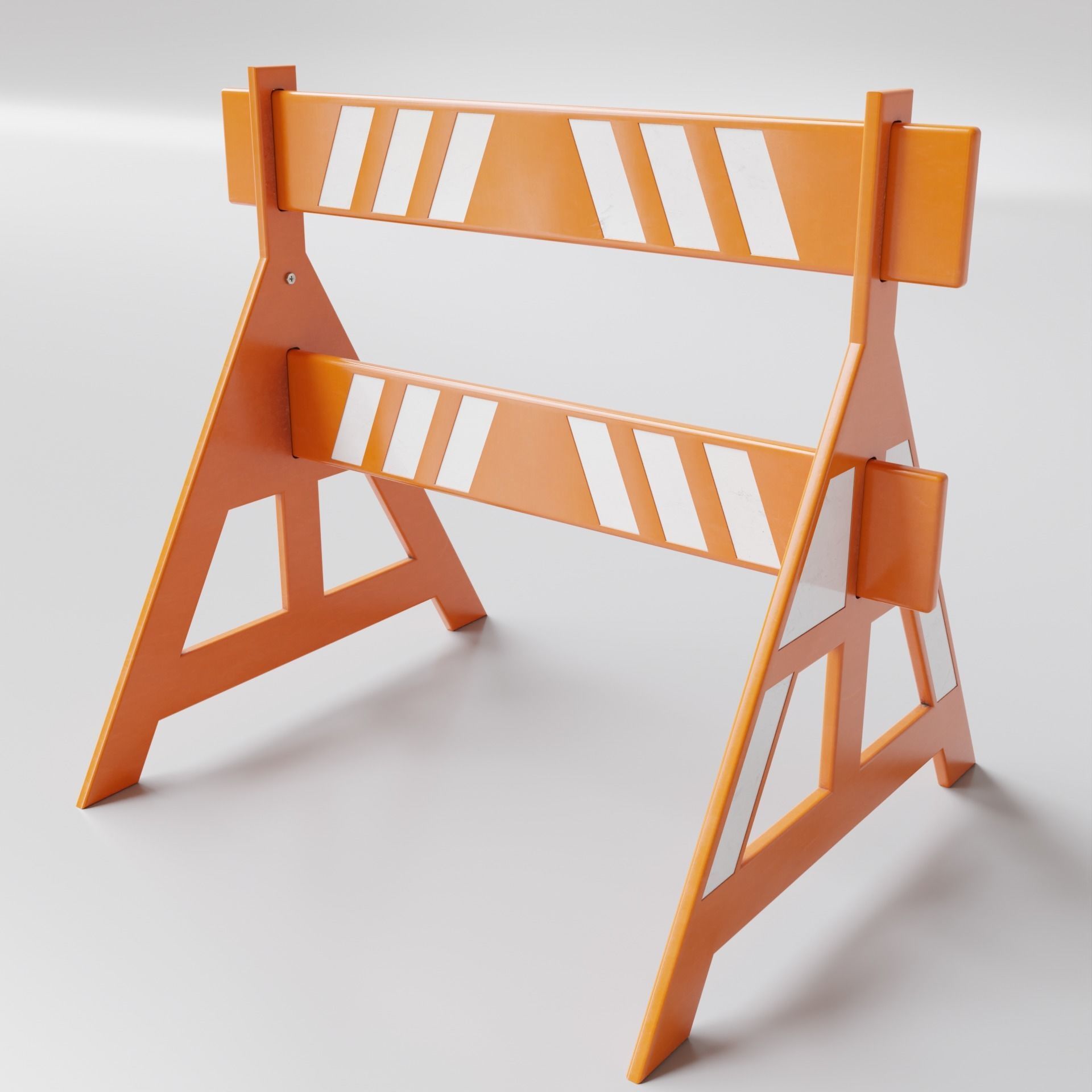 Traffic Barrier 002 3D model_1