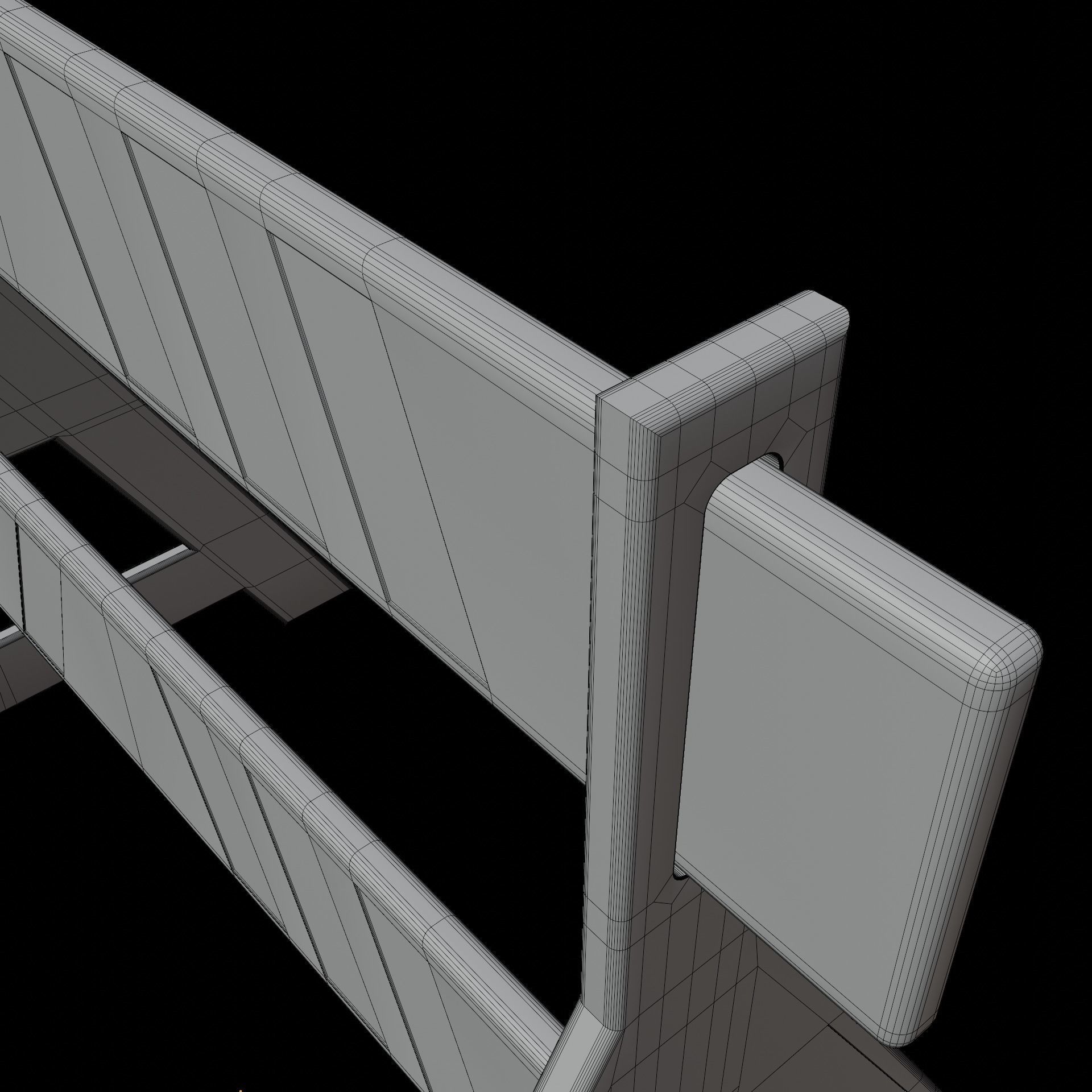 Traffic Barrier 002 3D model_12