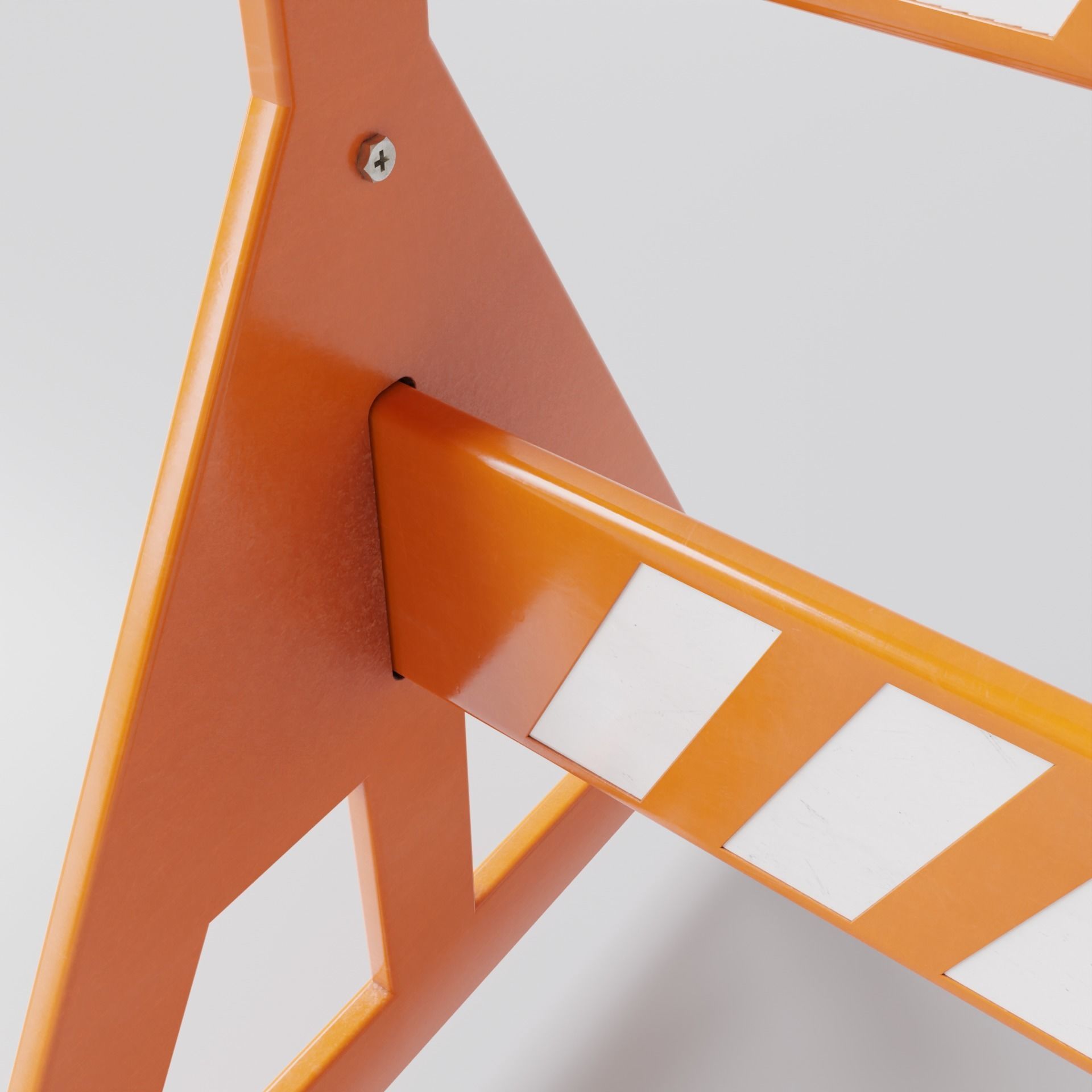 Traffic Barrier 002 3D model_7