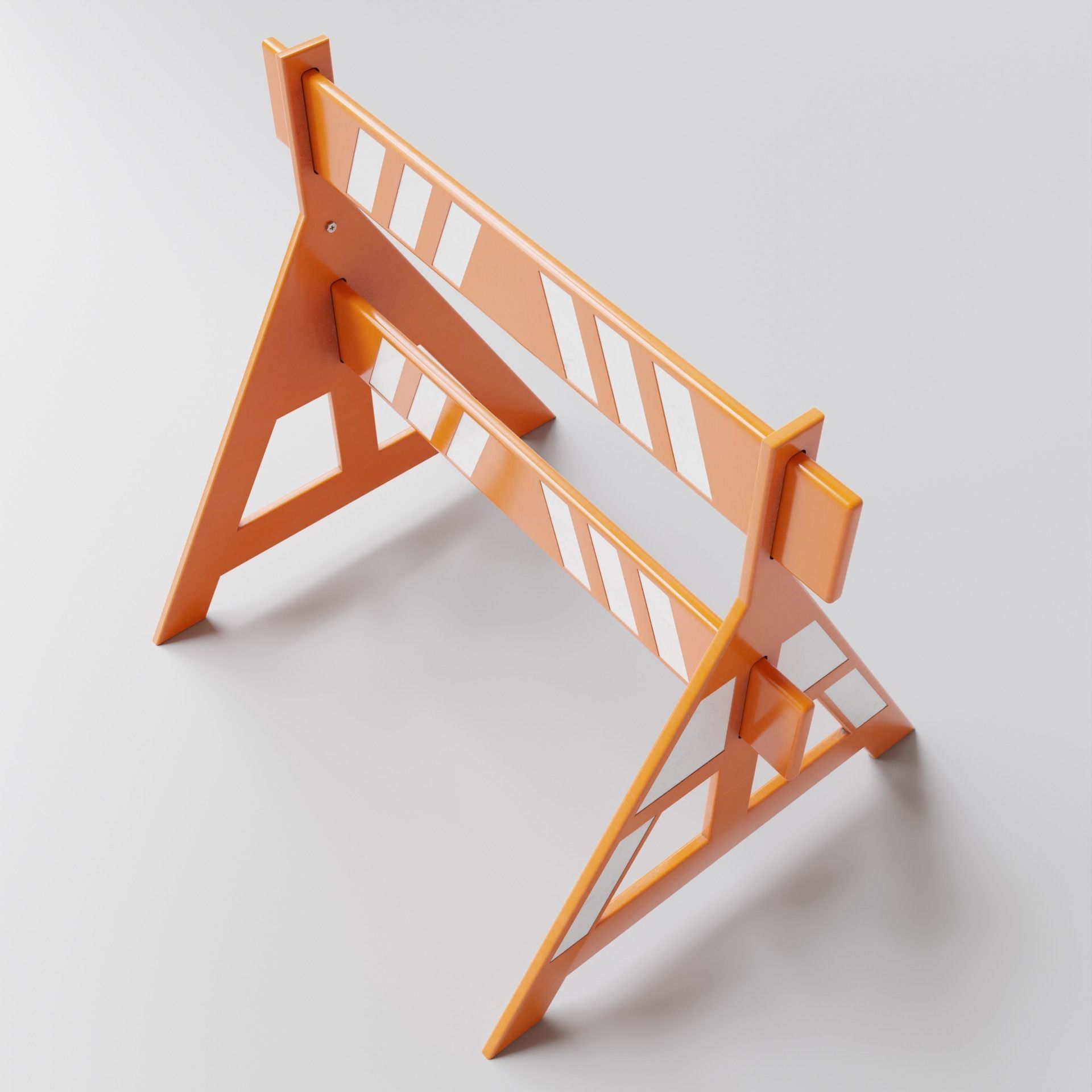 Traffic Barrier 002 3D model_2