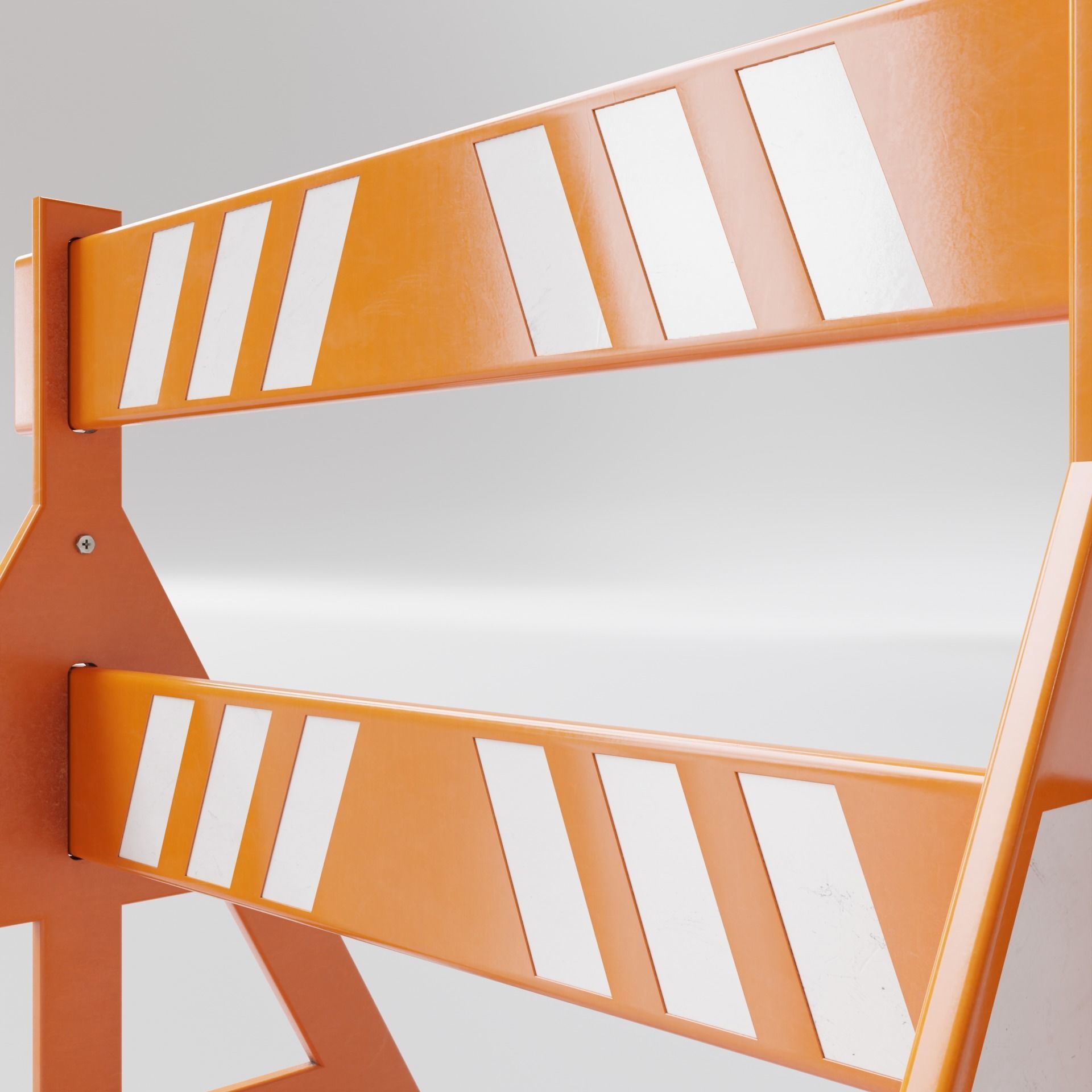 Traffic Barrier 002 3D model_4