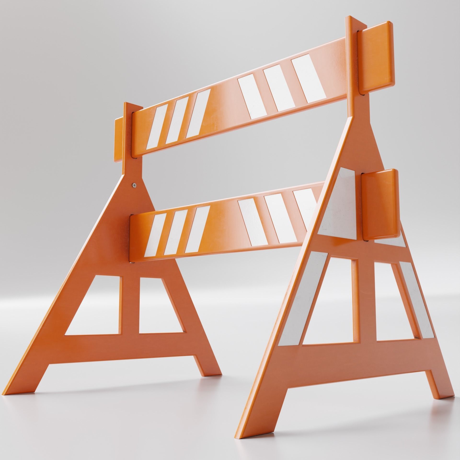 Traffic Barrier 002 3D model_6