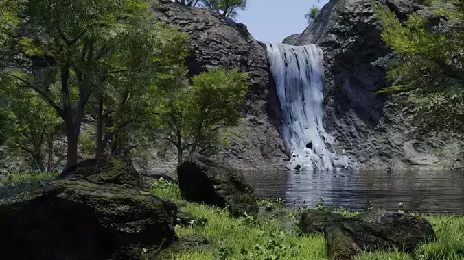 Waterfall Scene