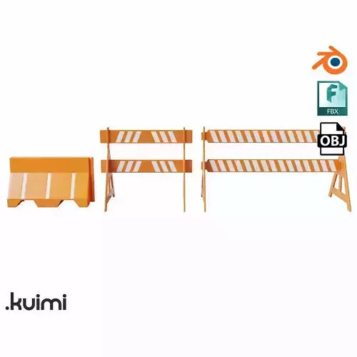 Traffic Barrier Pack 001