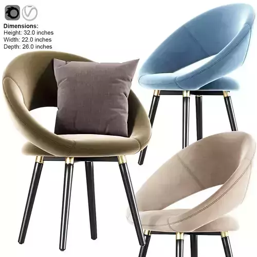 Smiley Modern Armchair Finch Fox