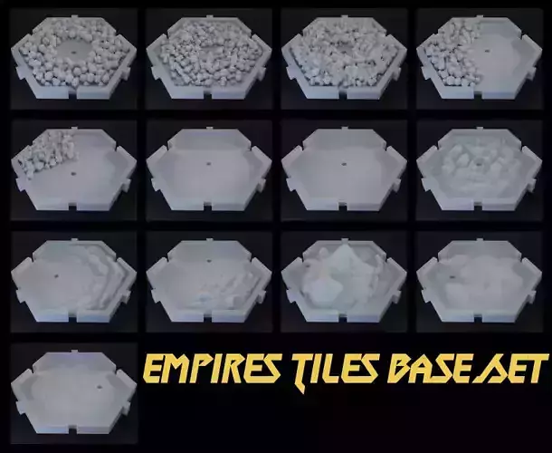 Empires Tiles Base Set 3D print model
