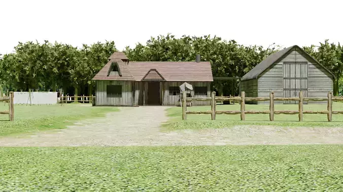 Old Wooden House - Farm