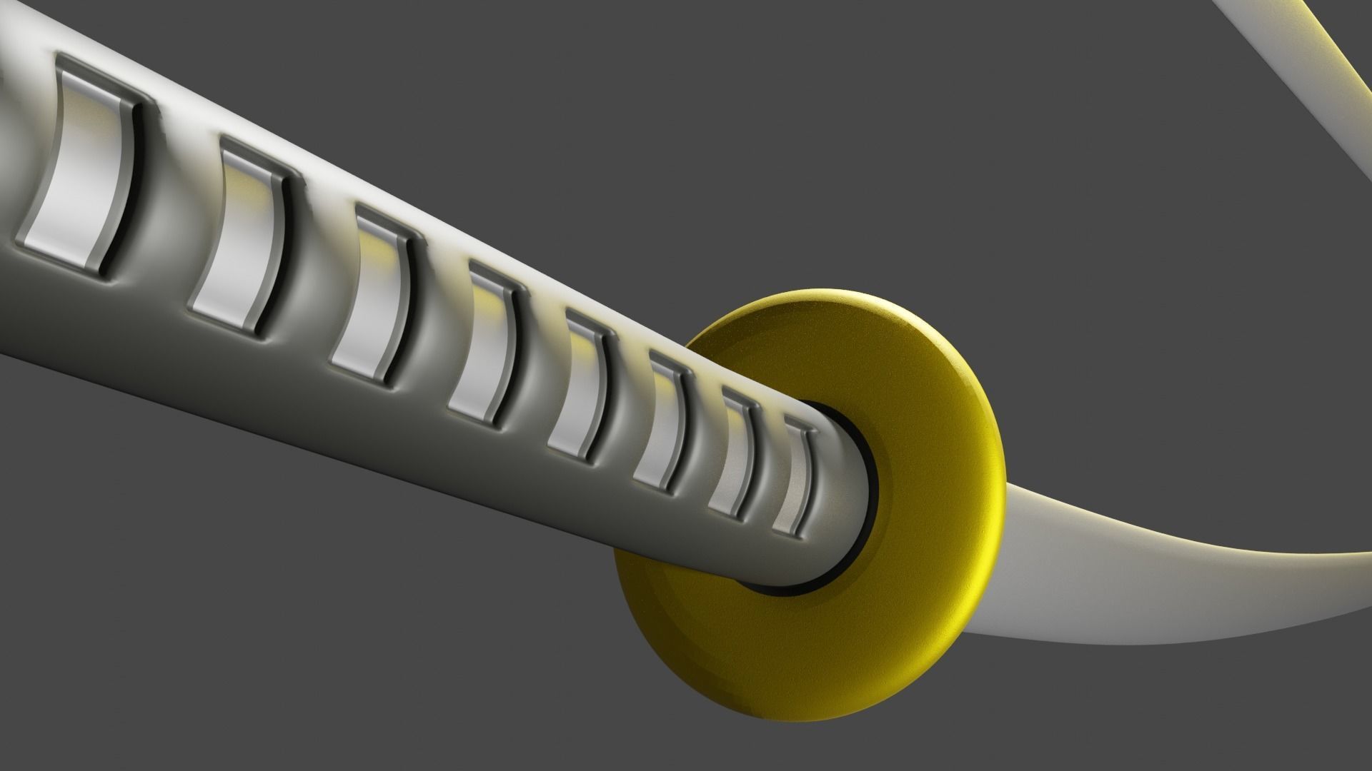 Simple Katana and Sword  3D model_3