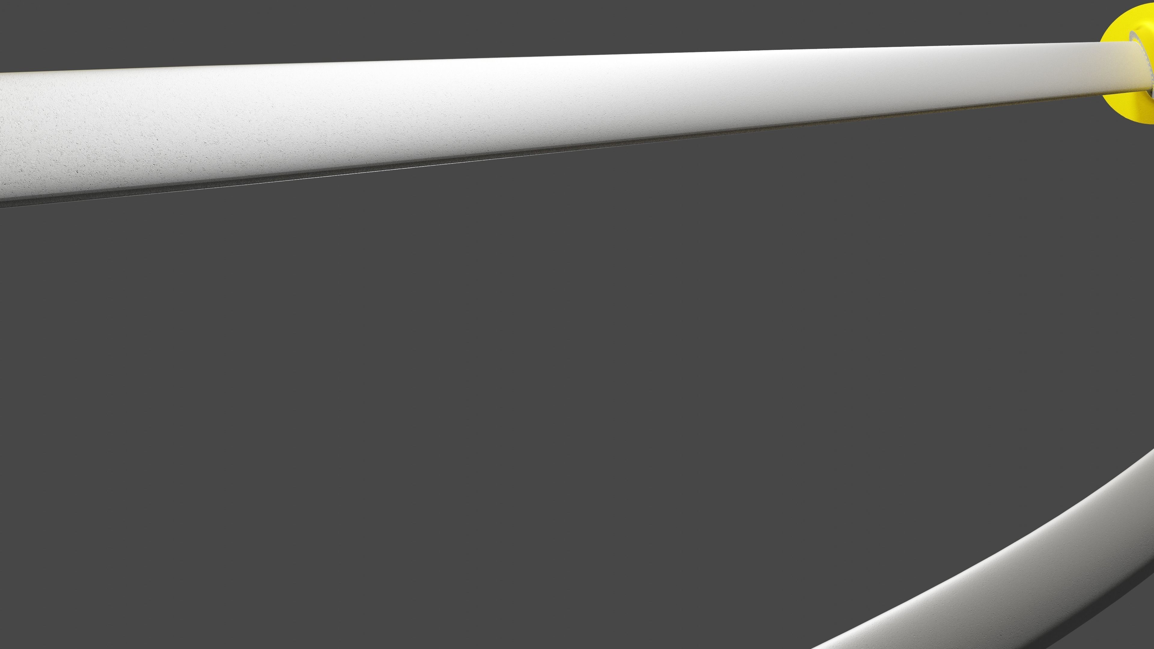 Simple Katana and Sword  3D model_1
