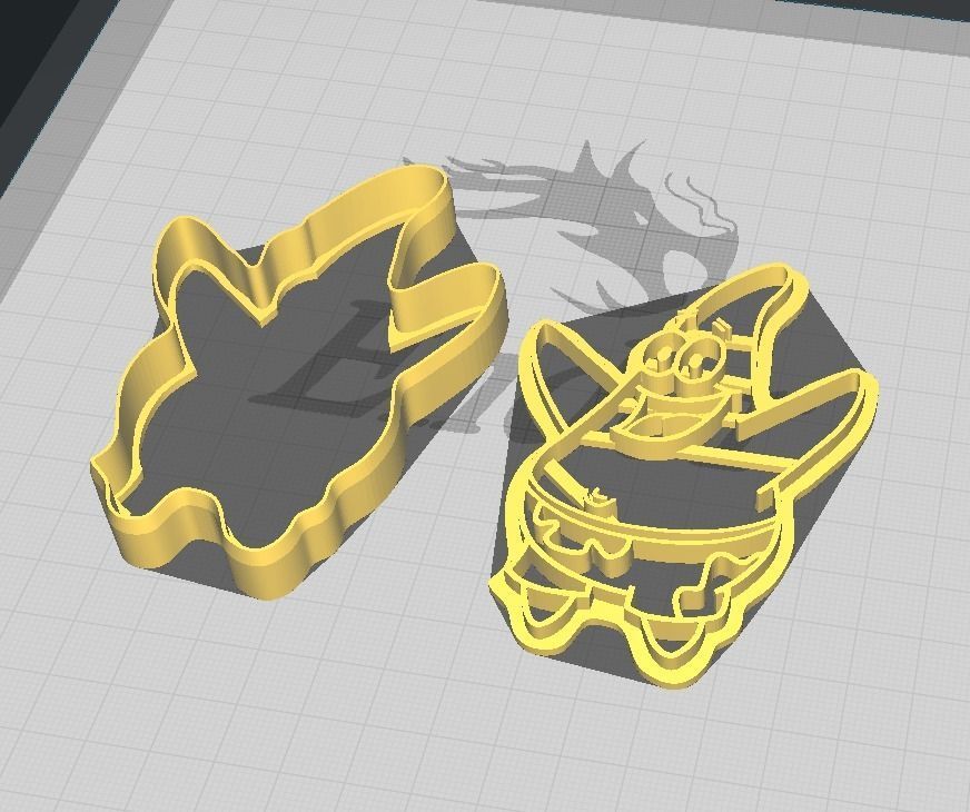 Bob Sponge Patrick Cookie-Fondant Cutter with Marker 3D print model_1