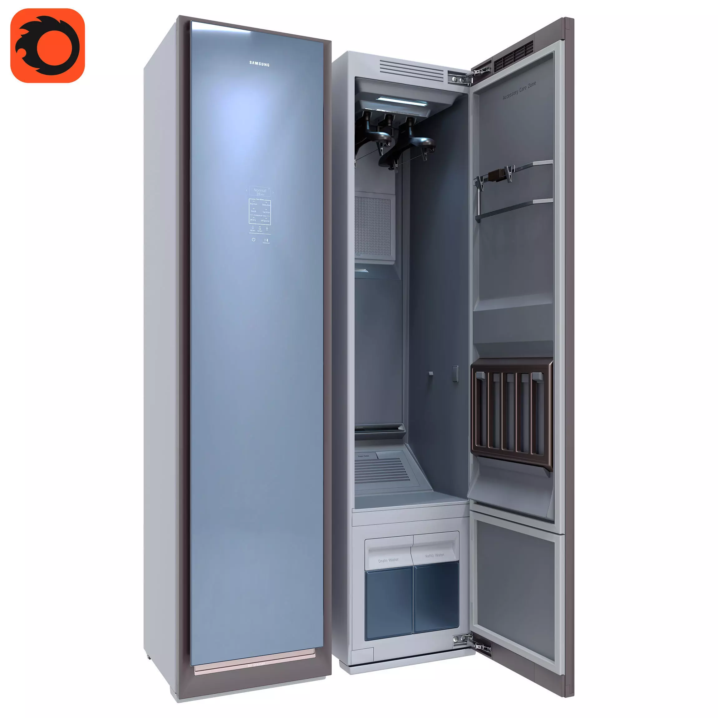 Samsung DF60R8600CG AirDresser 3D model