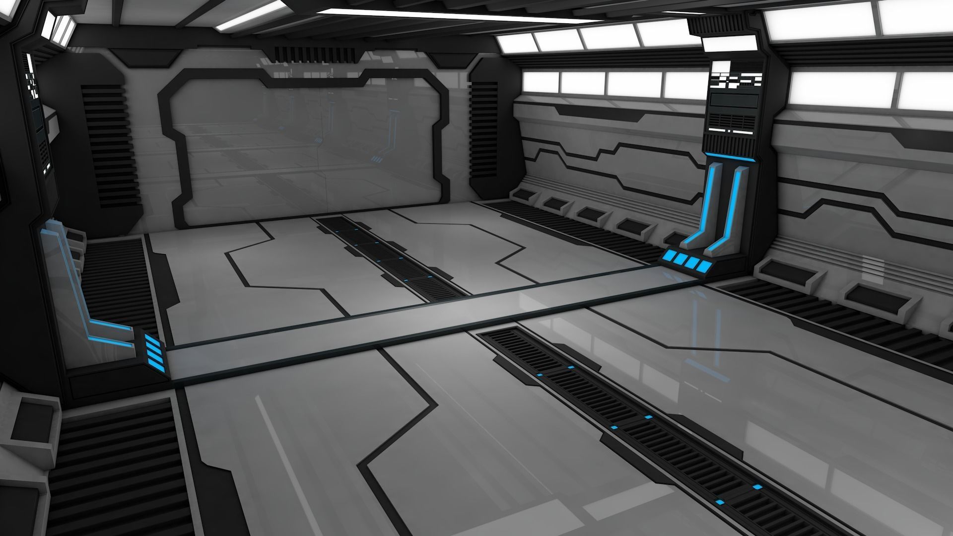 Sci Fi Interior 3D model_8