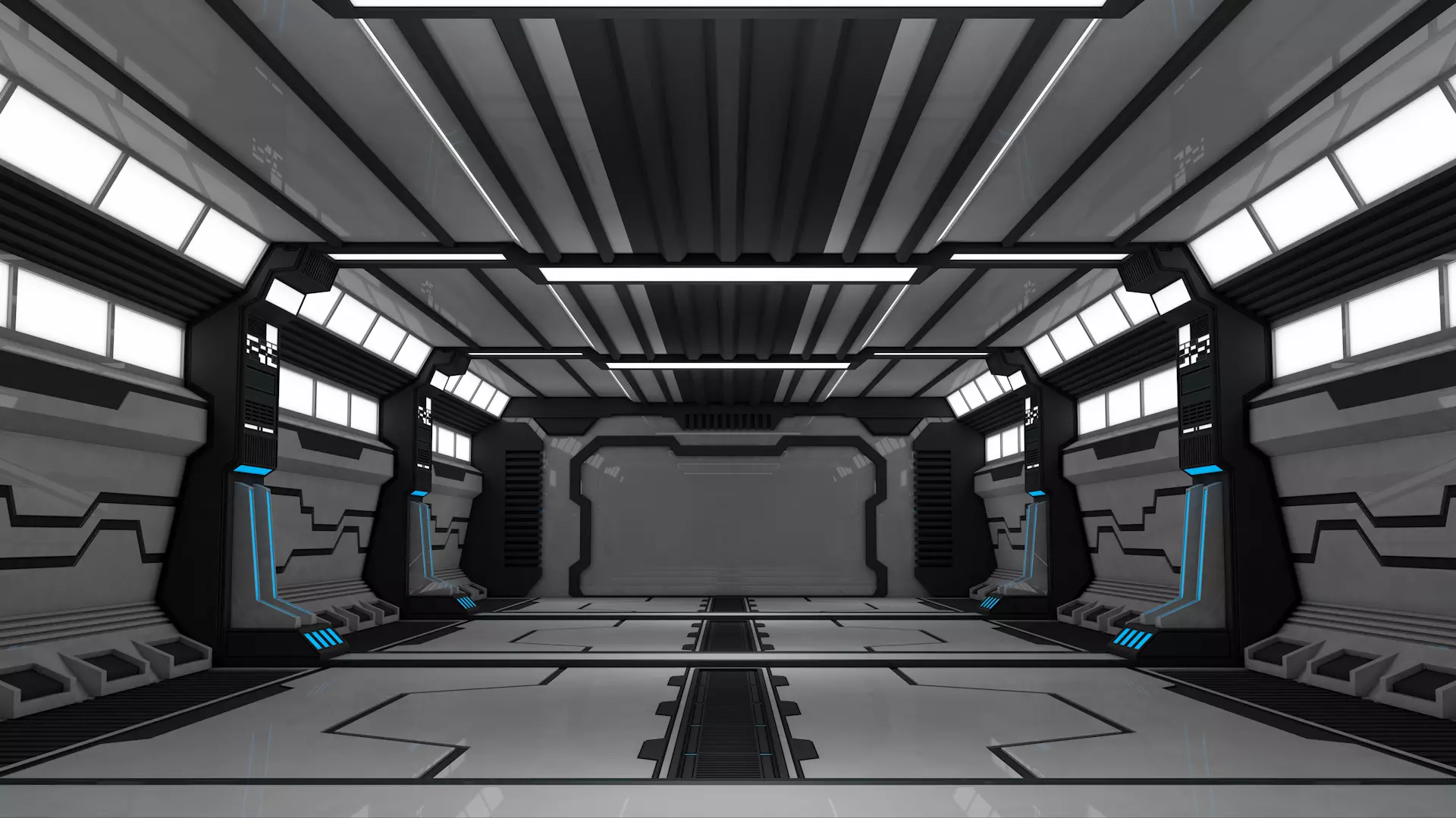 Sci Fi Interior 3D model_0