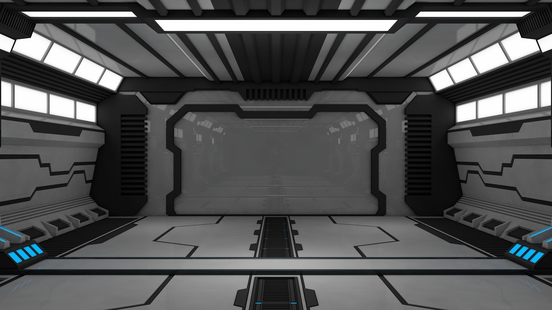 Sci Fi Interior 3D model_4