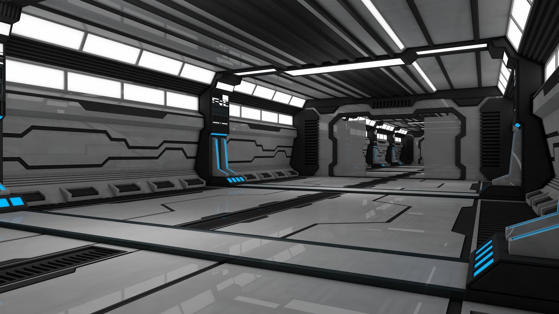 Sci Fi Interior 3D model_9