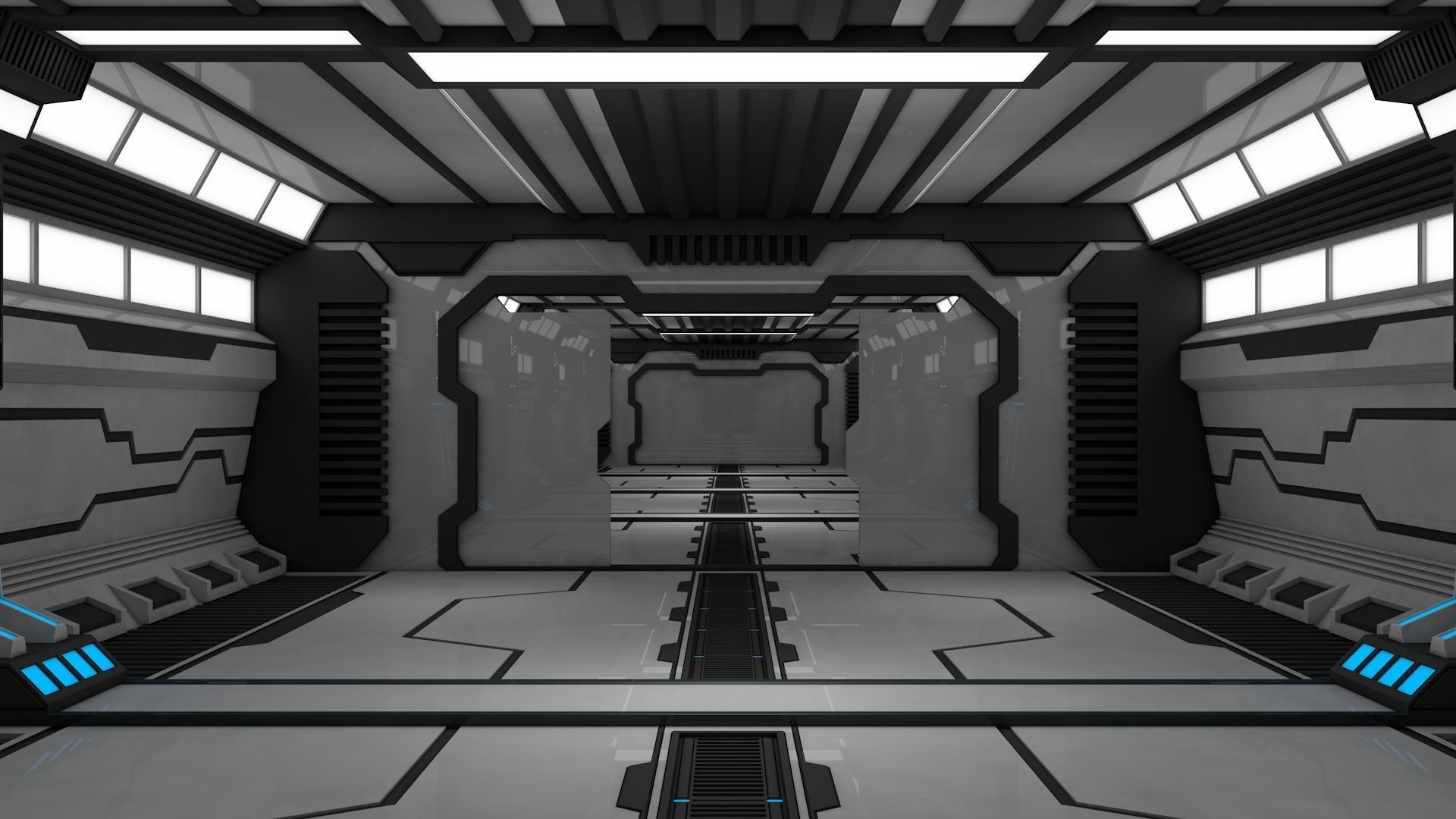Sci Fi Interior 3D model_5