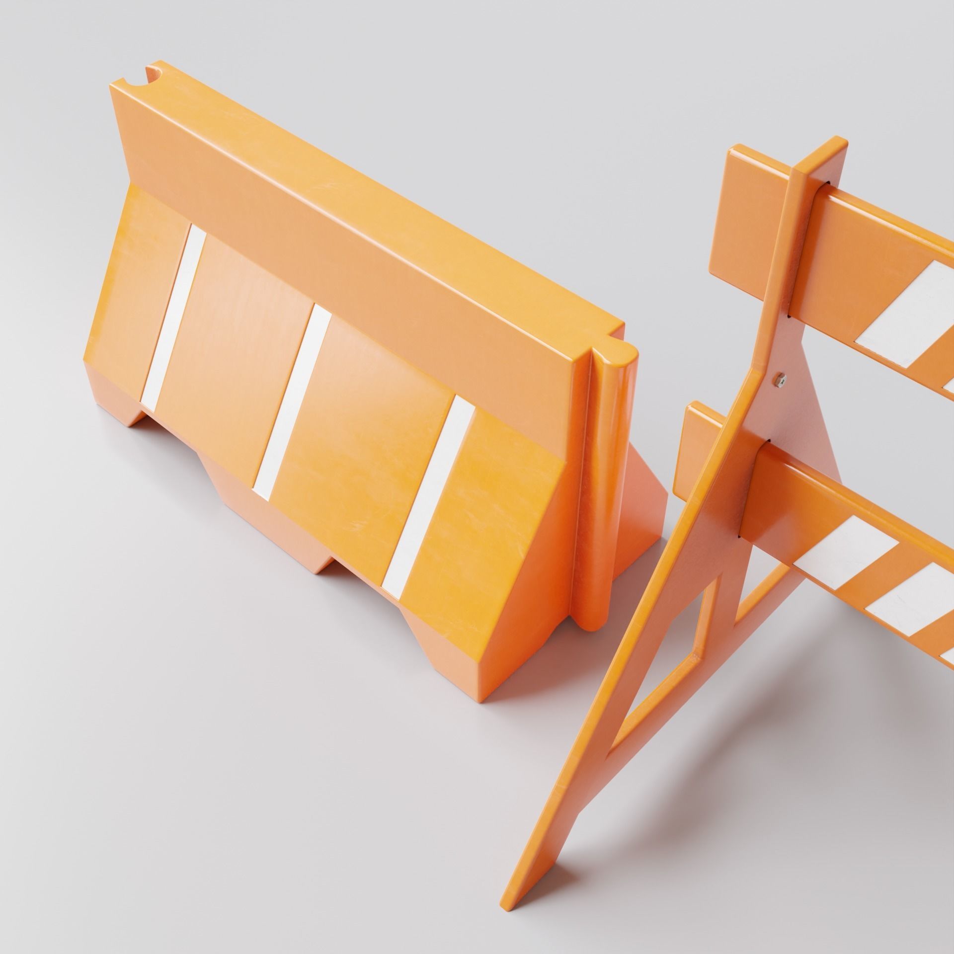 Road Cones and Barricades Vol 1 3D Model Collection_53