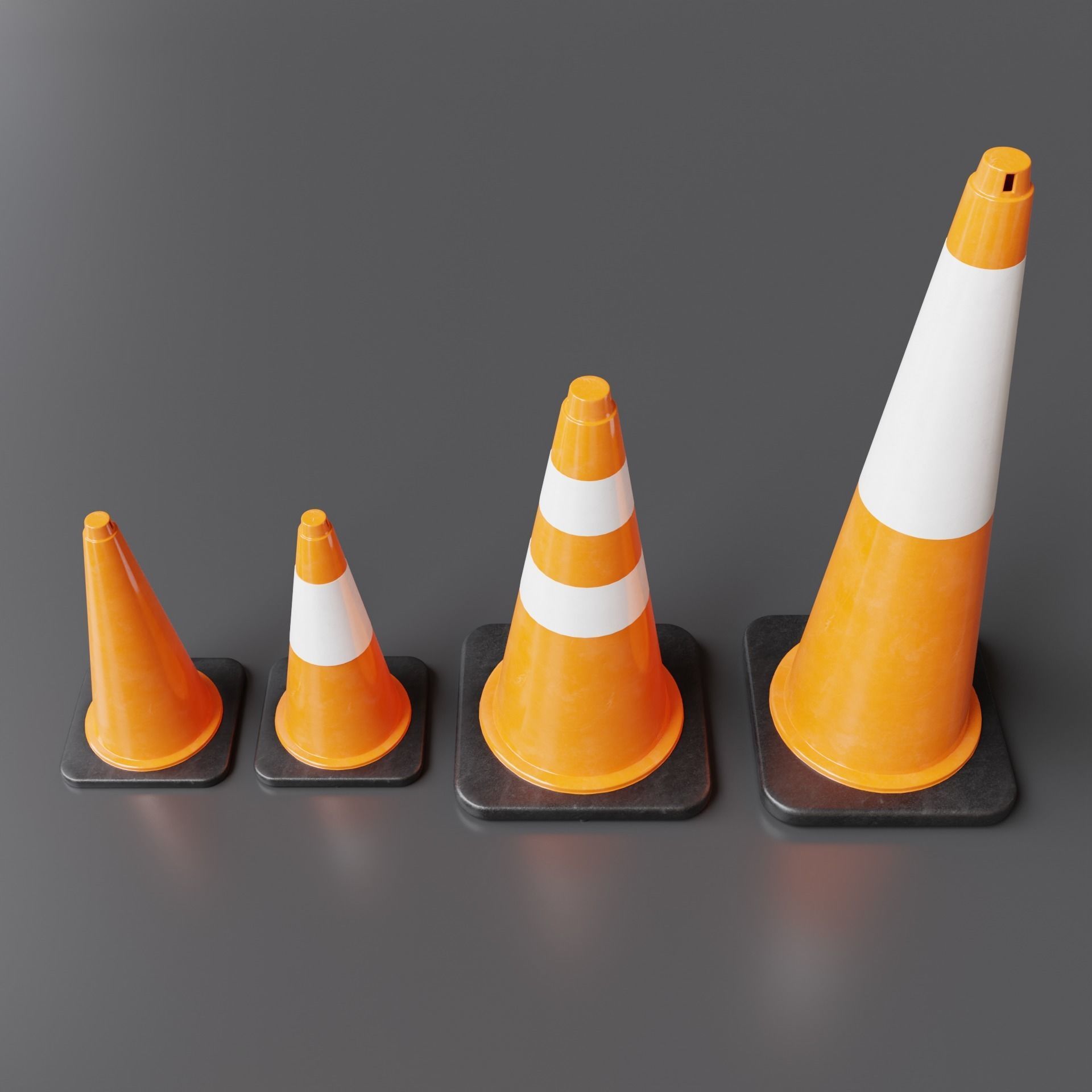 Road Cones and Barricades Vol 1 3D Model Collection_19