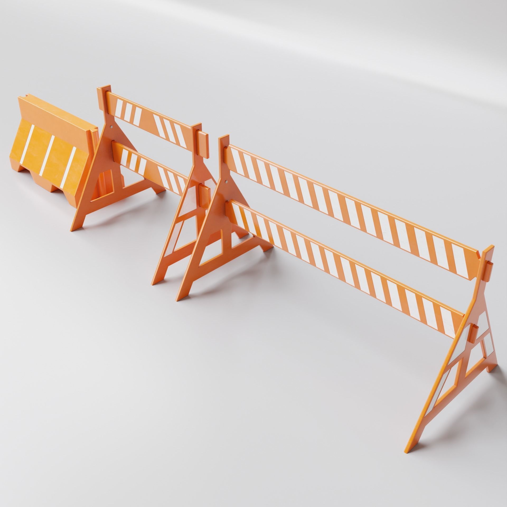 Road Cones and Barricades Vol 1 3D Model Collection_55