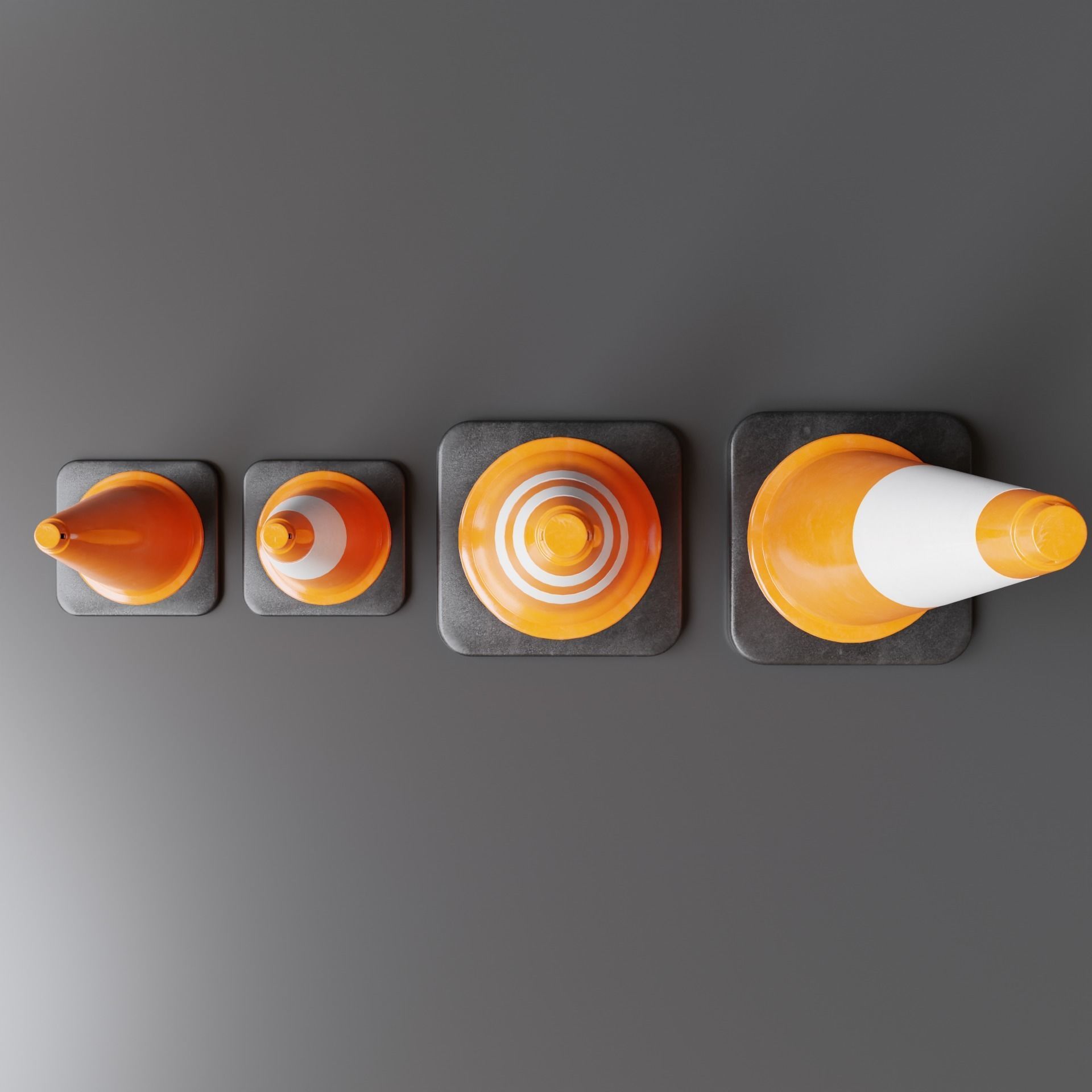 Road Cones and Barricades Vol 1 3D Model Collection_18