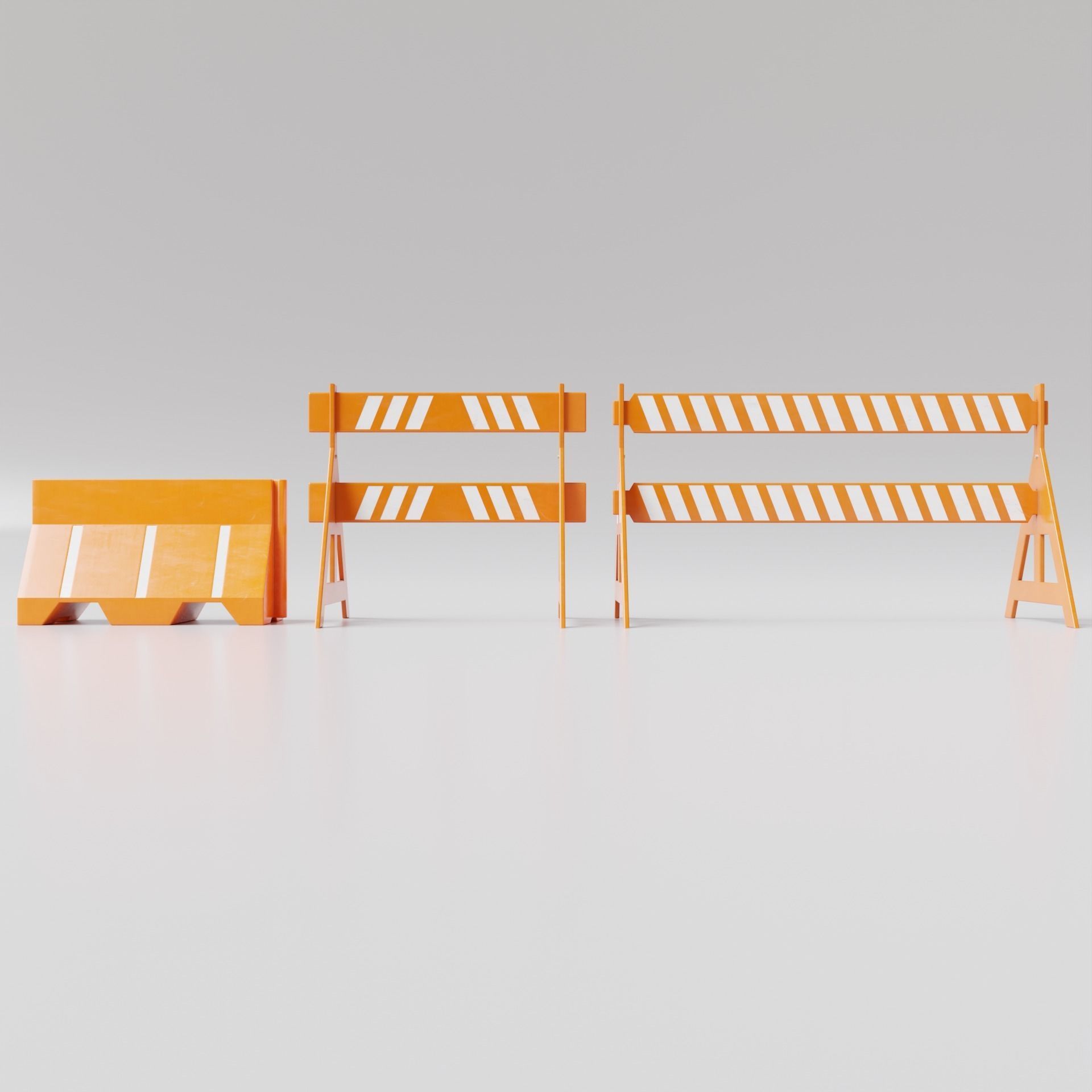 Road Cones and Barricades Vol 1 3D Model Collection_49