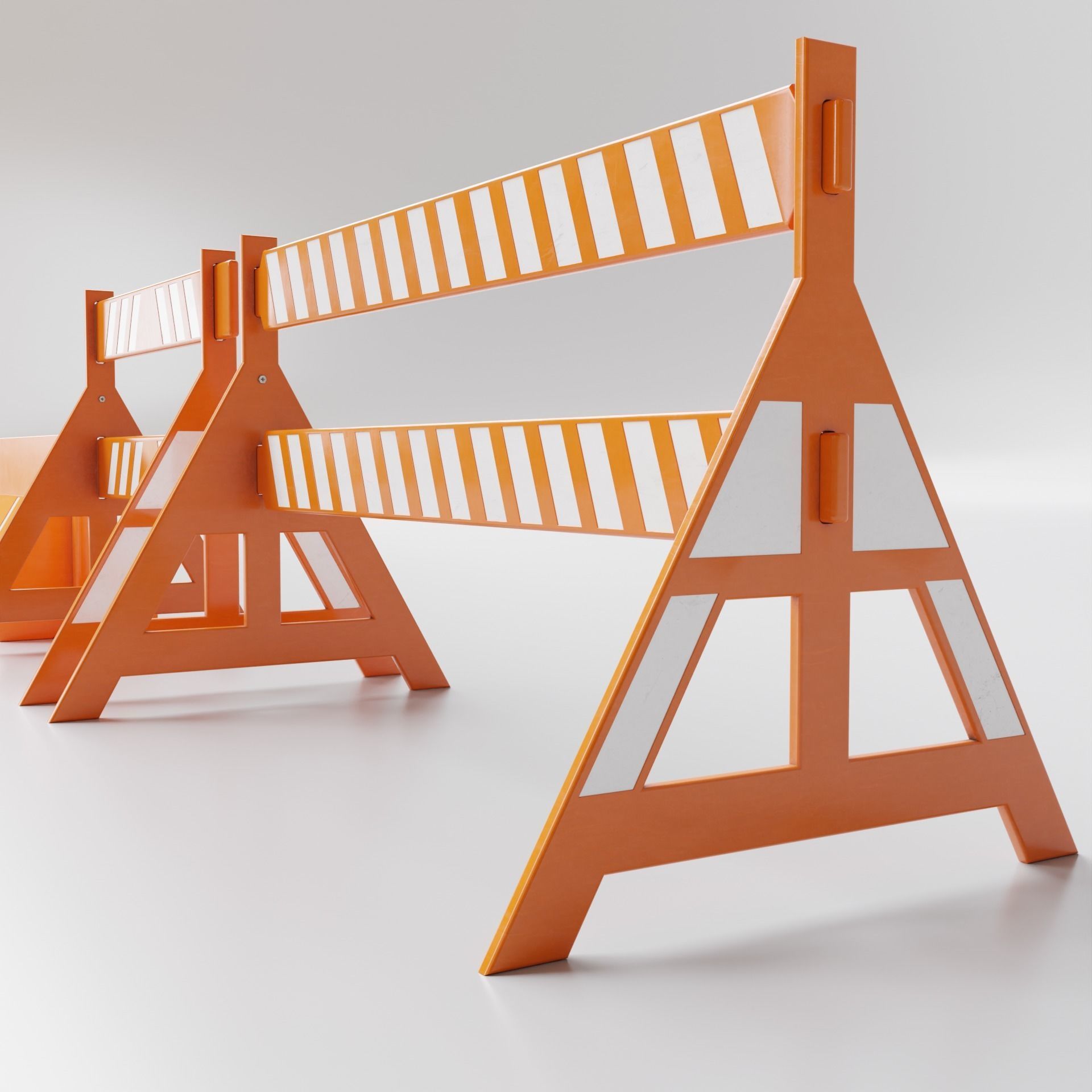 Road Cones and Barricades Vol 1 3D Model Collection_54
