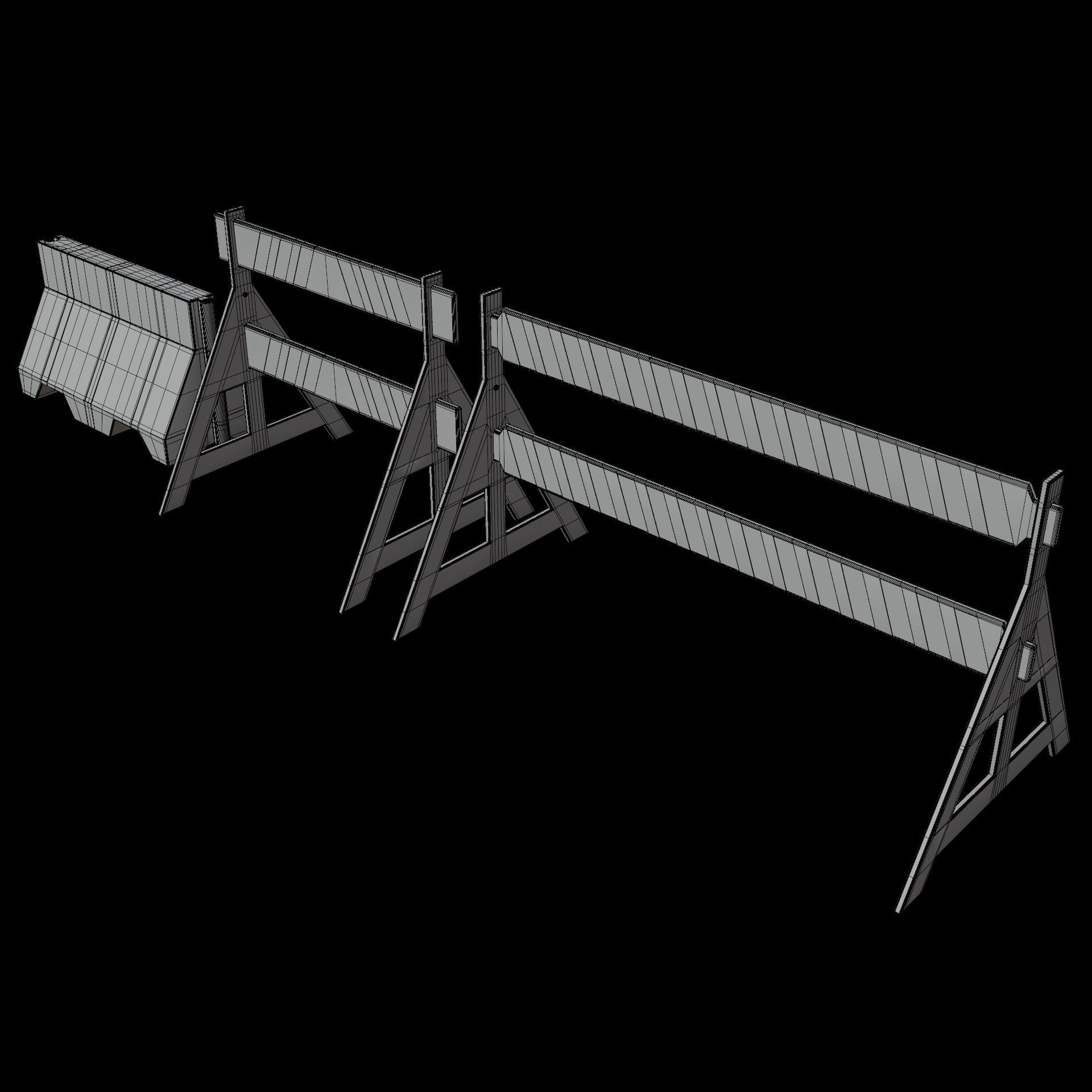 Road Cones and Barricades Vol 1 3D Model Collection_59