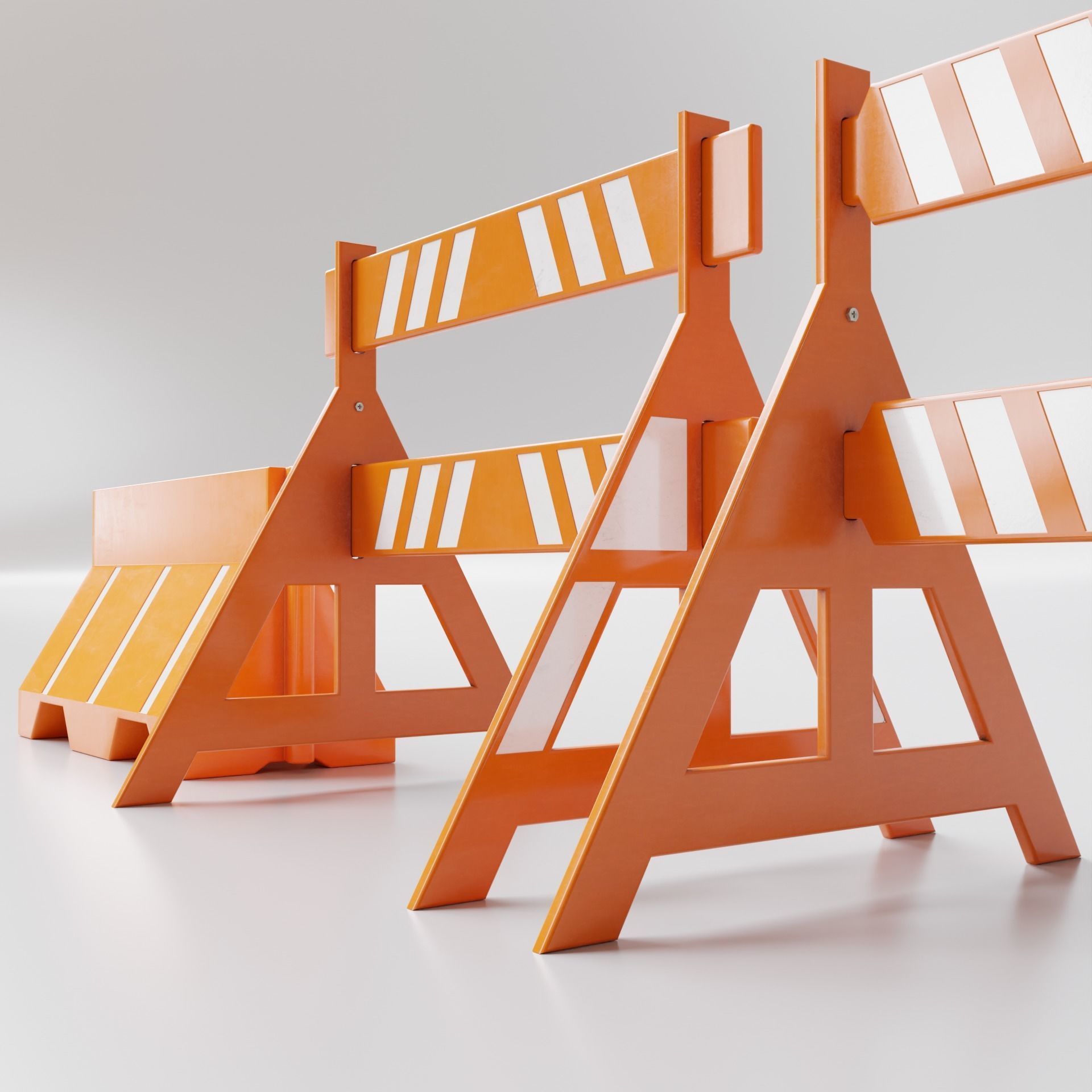 Road Cones and Barricades Vol 1 3D Model Collection_57