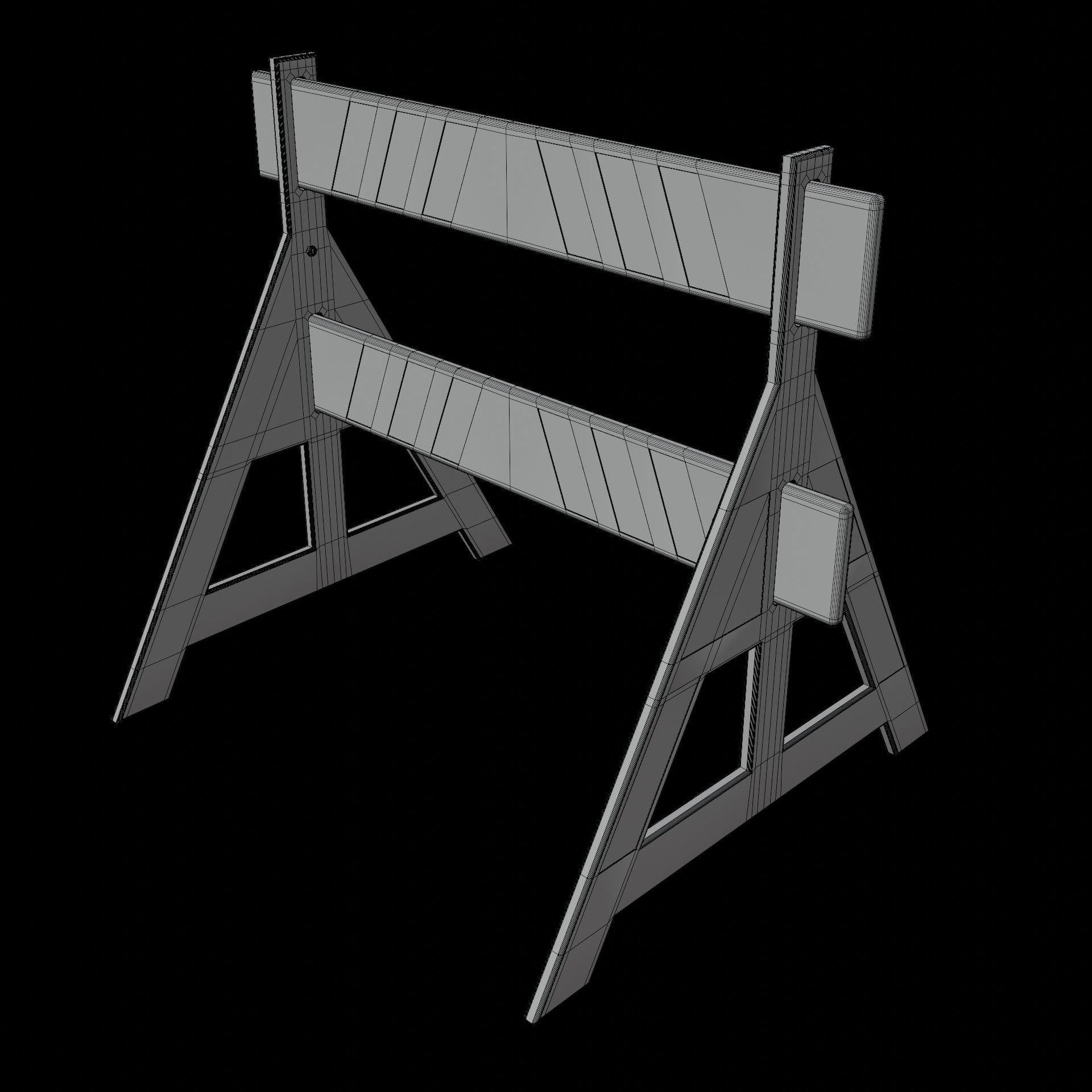 Road Cones and Barricades Vol 1 3D Model Collection_60