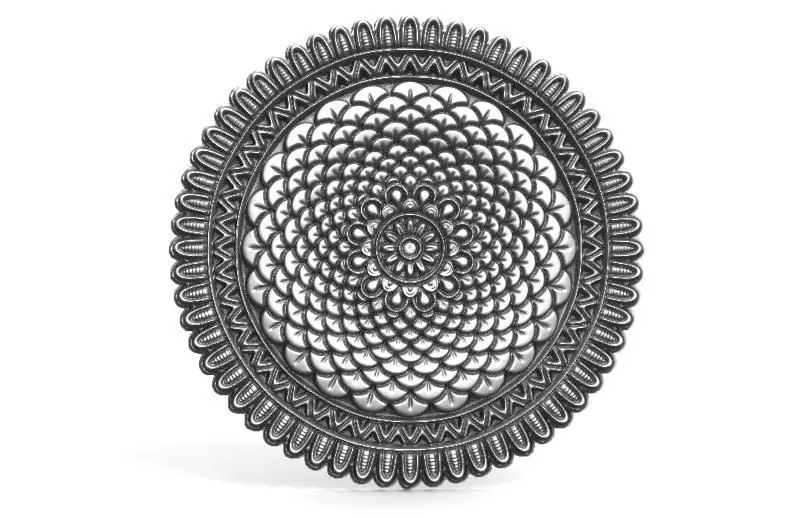 mandala 2 CNC 3D print model