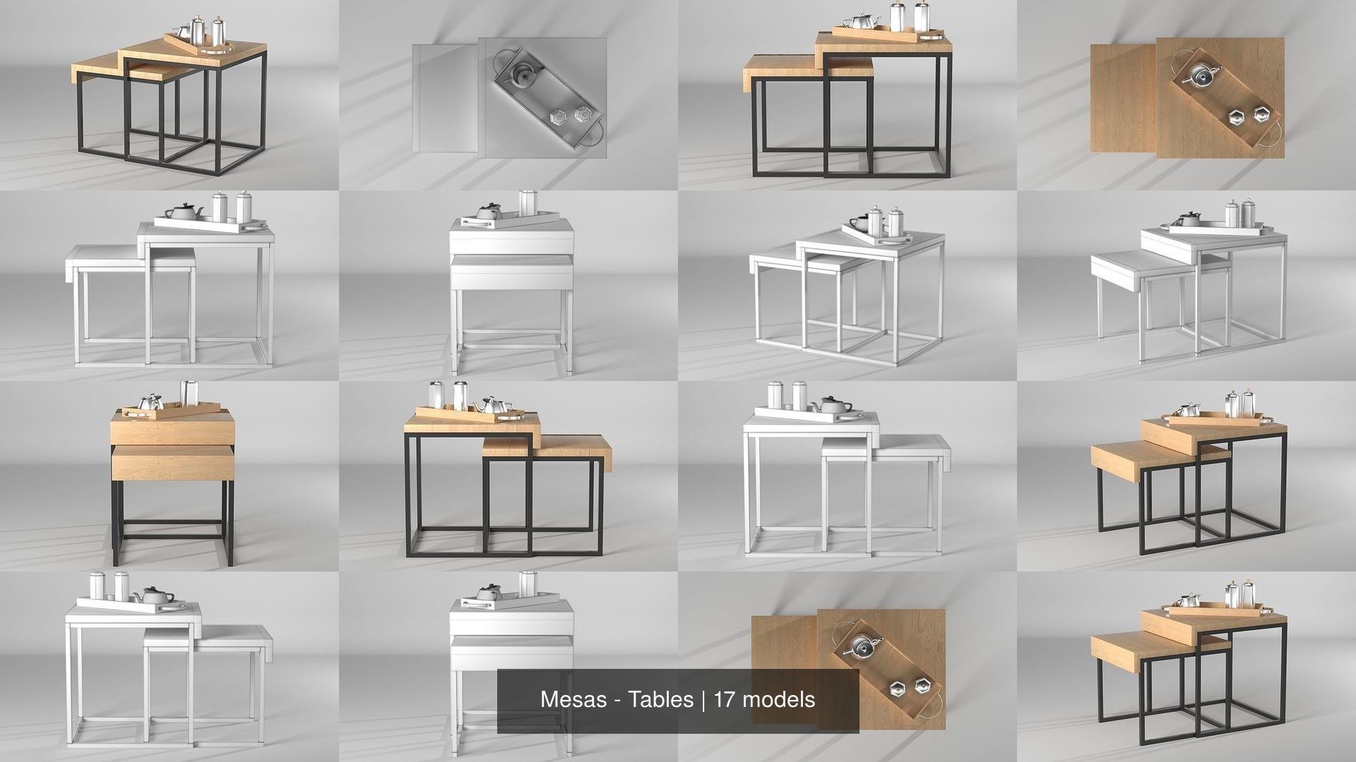 Mesas - Tables 3D Model Collection_4