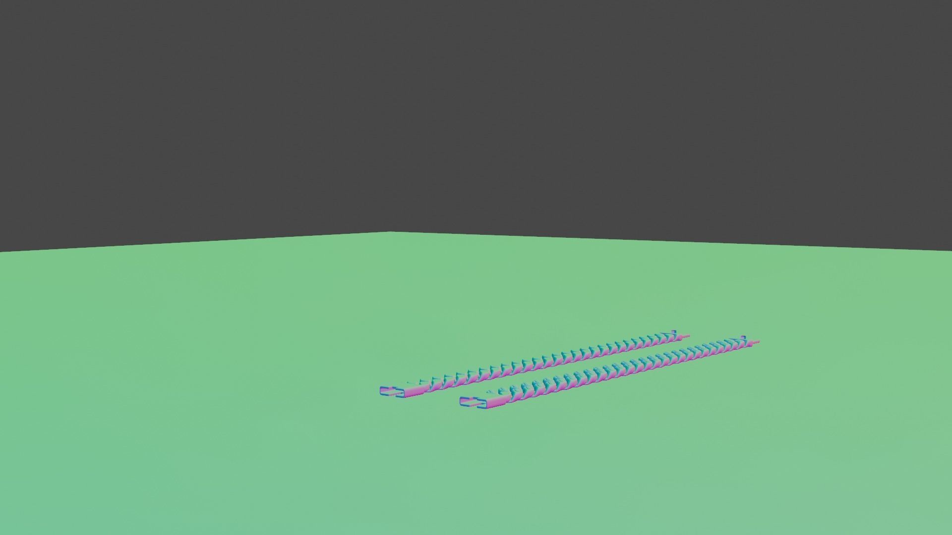 Cuban Bracelet With Diamonds and Rose Gold 3D print model_12