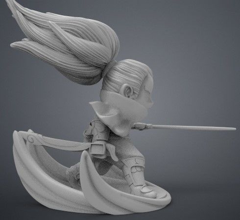 Yasuo dragon ball z figurine 3D print model_13