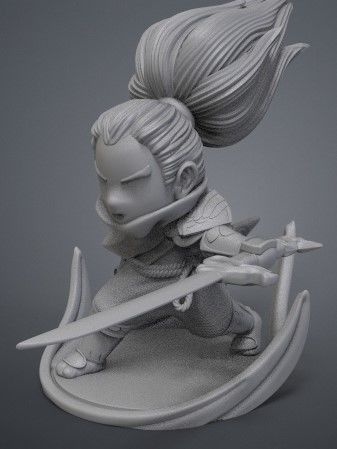 Yasuo dragon ball z figurine 3D print model_16